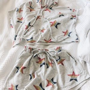Star hooded lounge set
